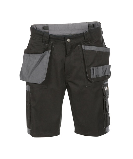 [2500122061B6741] DASSY Monza Tweekleurige holsterzakkenshort zwart/cementgrijs