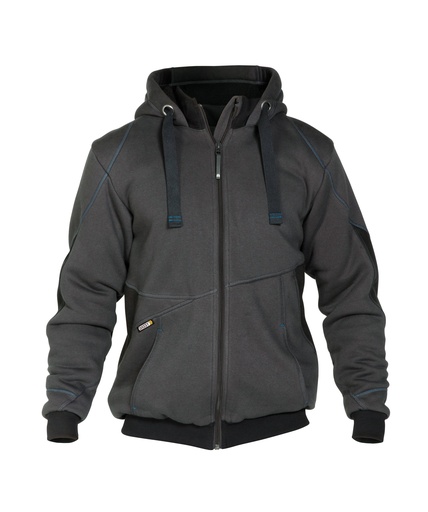 [3004003080B6479] DASSY Pulse Sweatshirt jas antracietgrijs/zwart