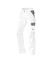 DASSY Nashville Women Tweekleurige werkbroek voor dames wit/cementgrijs