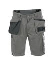 DASSY Monza Tweekleurige holsterzakkenshort cementgrijs/zwart