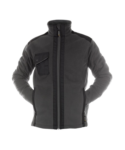 [3003194028B6479] DASSY Croft Drielaagse fleecejas antracietgrijs/zwart