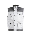 DASSY Hulst Tweekleurige bodywarmer wit/cementgrijs