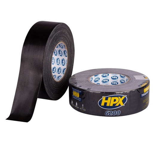 [CB5050] HPX Pantsertape - zwart 48mm x 50m