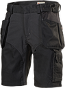 L.BRADOR 1844PB Aereo werkshorts met stretch zwart