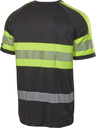 L.BRADOR 6110P T-shirt zwart Hi-Vis geel