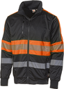 L.BRADOR 6112P Sweatshirt zwart Hi-Vis oranje