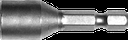 Dopbit met magneet, 1/4" x 45 mm