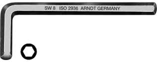 [ARN911] Inbussleutel WS lang, zwart