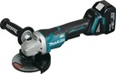 MAKITA DGA508RTJ Accu haakse slijper 125mm LXT 18V + 2x BL1850 + 1x DC18RC + Makpac 