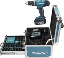 MAKITA DHP453RFX2 Accu klopboor- en schroefmachine 13 mm LXT 18 V + 2 x BL1830 + 1 x DC18RC + extra acc + koffer