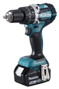 MAKITA DHP484RTJ Accu klopboor- en schroefmachine 13 mm LXT 18 V + 2 x BL1850 + 1 x DC18RC + Makpac