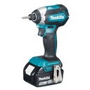 MAKITA DTD153T1J Accu slagschroevendraaier 170Nm LXT 18V 1/4"Hex + 1x BL1850B + Makpac