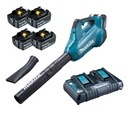 MAKITA DUB362TX1 Accu bladblazer LXT 2x18V 13,4 m³/min + 4x BL1850 + 1x DC18RD + flat nozzle