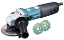 MAKITA GA5040CJD Haakse slijper 125mm 1400W + accessoires + Makpac