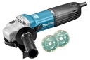 MAKITA GA5040RKDJ Haakse slijper 125mm 1100W met SJSII, heropstartbeveiliging en extra acc Makpac