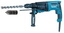 MAKITA HR2630TX12 SDS+ combihamer 26mm 800W + boor- en beitelset + automatische boorkop + koffer