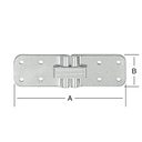 Tafelbladscharnier 150X45X5 verzinkt
