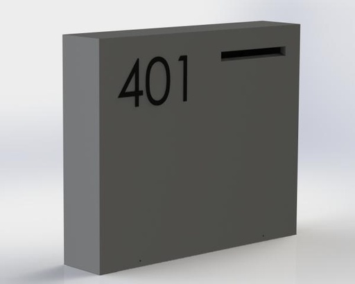 Brievenbus model cube - gelakt