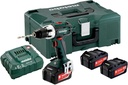 METABO BS 18 LT Boorschroevendraaier + Li 18v 3x4,0Ah + ASC 55