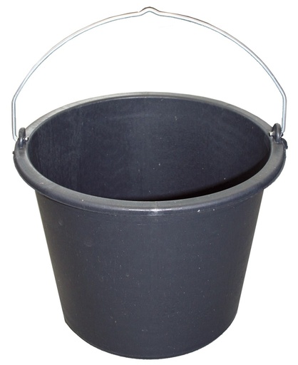 [HP 12080] SOLID Bouwemmer - PE  12 L - zwart