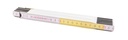 SOLID Plooimeter hout PRO 2 m x 16 mm geel/wit - type TOP 5000