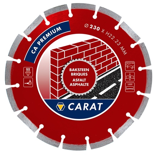[CA23030000] CARAT CA Premium 230x22,2 baksteen