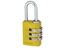 ABUS Cijferhangslot 145/20 geel