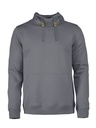 PRINTER fastpitch hooded sweater staalgrijs