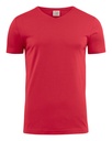 PRINTER heavy v t-shirt  rood