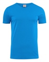 PRINTER heavy v t-shirt  oceaanblauw