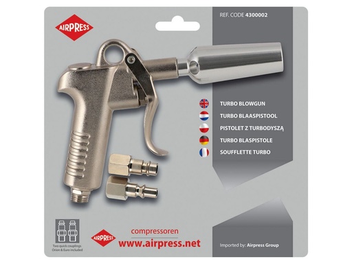 [AIR4300002] AIRPRESS turbo blaaspistool in blister