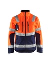 BLAKLADER softshell high vis 4900 oranje/marineblauw xl