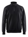 BLAKLADER sweatshirt met 1/2 rits 3369 zwart l