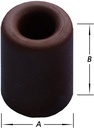 deurstop thermopl rubber zwart 30x24mm