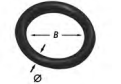 dichtingsringen in rubber rond 3.6x18.3mm