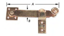 hekklink+steunhaak, verzinkt   165 x 25 mm