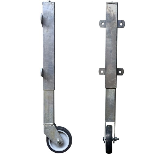 [PO-22] Loopwiel poort verstelbaar vuurverzinkt (12cm verend)