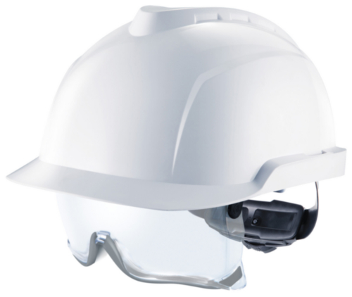 [6.16.875.00] MSA ongeventileerde helm v-gard 930 met bril wit