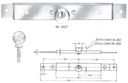 Rolluikslot cilinder dikte  9.5mm