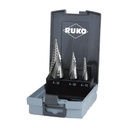 RUKO trapboorset hss 4,0:12-20-30 (3 stuks)