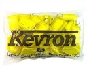 Kevron sleutellabel neon geel 56x30mm (50stuks)