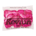 Kevron sleutellabel neon roze 56x30mm (50stuks)
