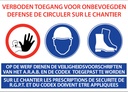 Werfbord verboden toegang voor onbevoegden