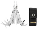 Leatherman, Multitool, Wave+, 17f, rvs, etui nylon